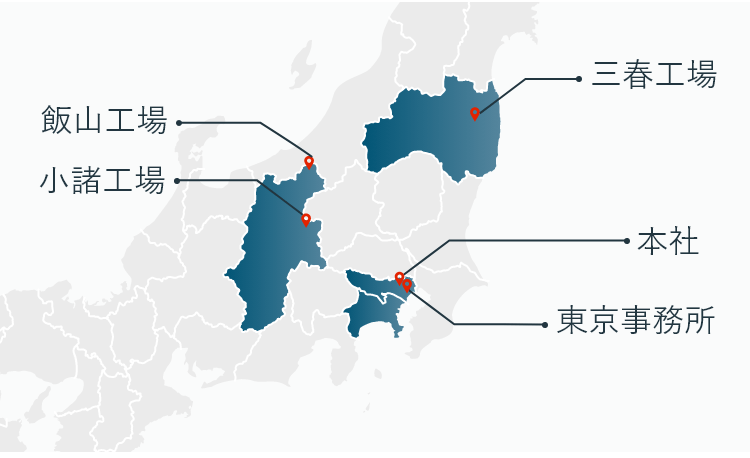 拠点一覧の地図